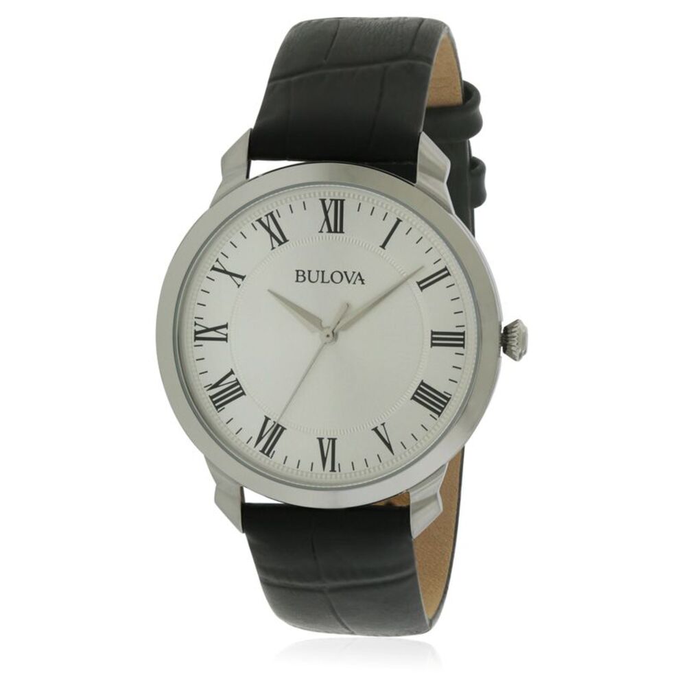 Bulova Leather Mens Watch